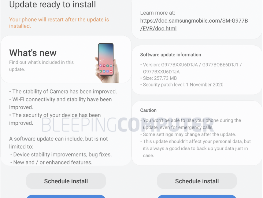 Samsung Fixes Critical Android Flaws With November 2020 Updates
