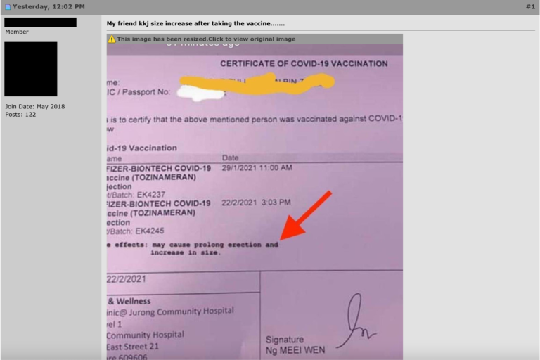 [VACCINEWatch]: Are “Prolong Erection And Increase In Size” Side Effects Of The Vaccine?