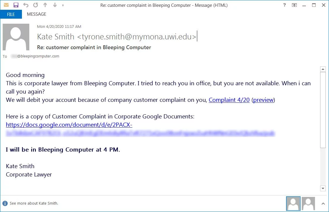 BazarLoader phishing attack