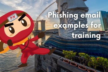 Phishing email examples for training